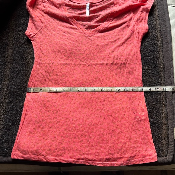 Orange leopard burnout top - Picture 3 of 5